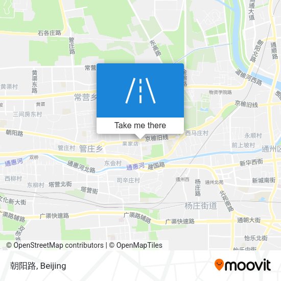 朝阳路 map