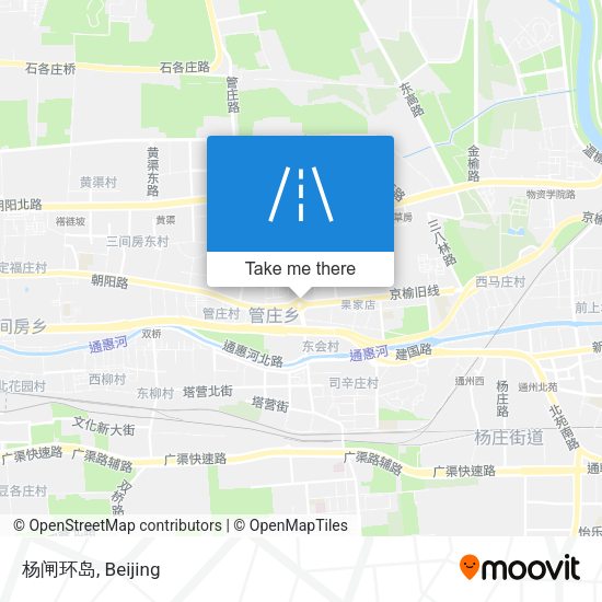 杨闸环岛 map