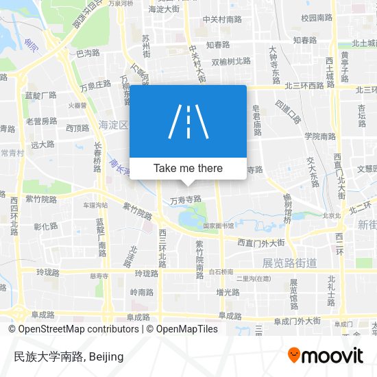 民族大学南路 map