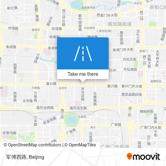 军博西路 map