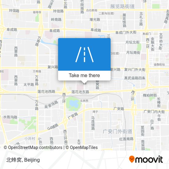 北蜂窝 map