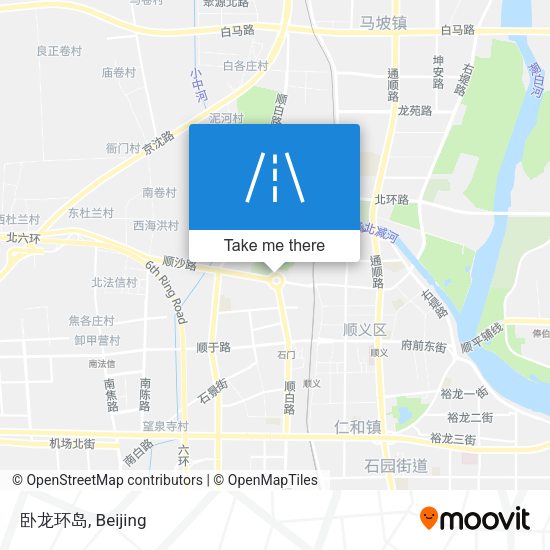 卧龙环岛 map