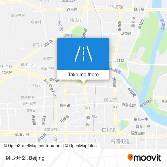 卧龙环岛 map