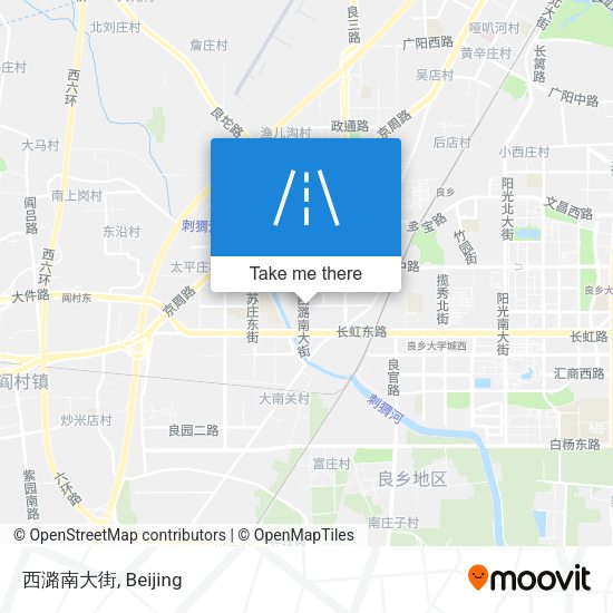 西潞南大街 map