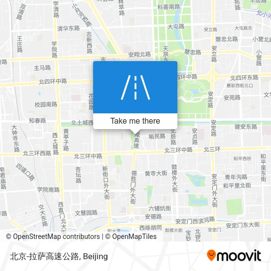 北京-拉萨高速公路 map