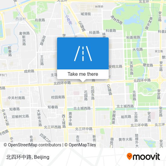 北四环中路 map