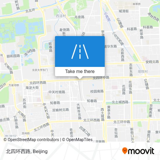 北四环西路 map