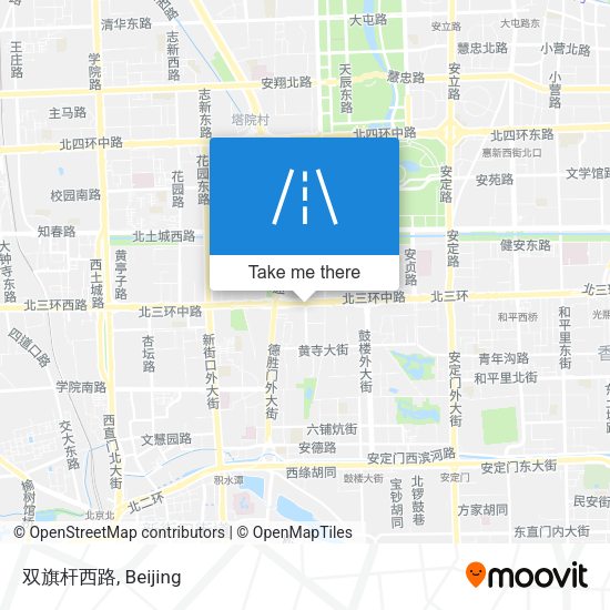 双旗杆西路 map
