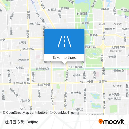 牡丹园东街 map