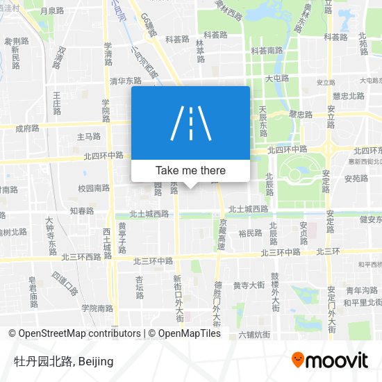牡丹园北路 map
