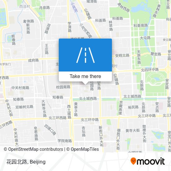 花园北路 map