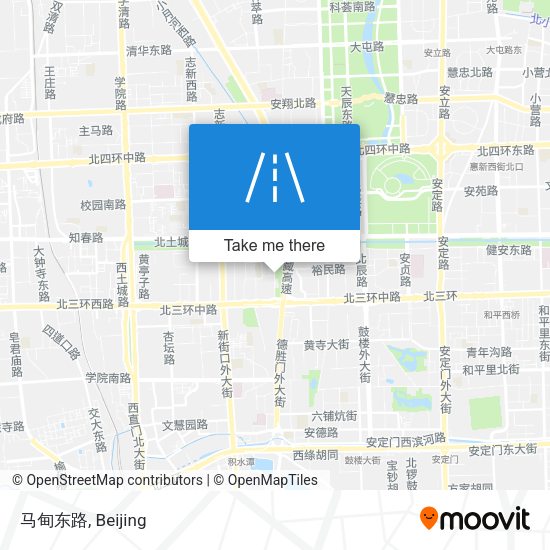 马甸东路 map