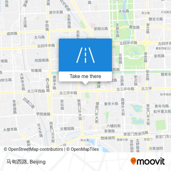 马甸西路 map