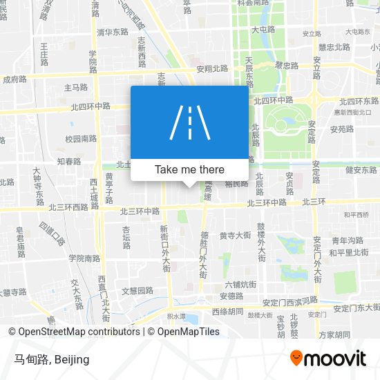 马甸路 map