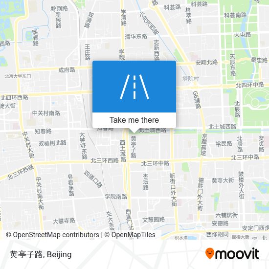 黄亭子路 map