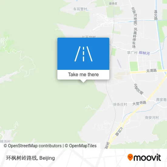 环枫树岭路线 map