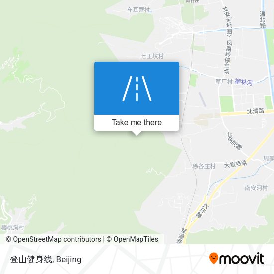 登山健身线 map