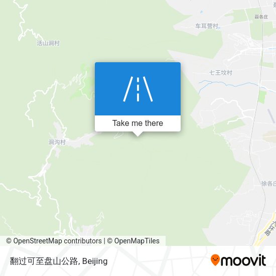翻过可至盘山公路 map
