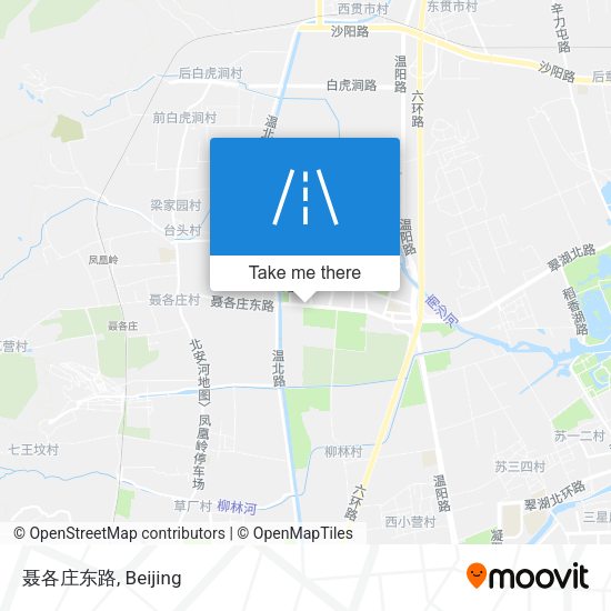 聂各庄东路 map