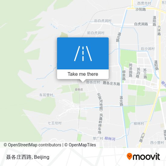 聂各庄西路 map
