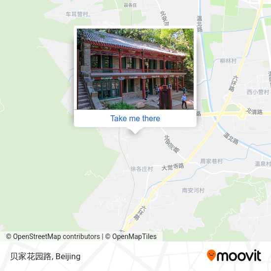 贝家花园路 map