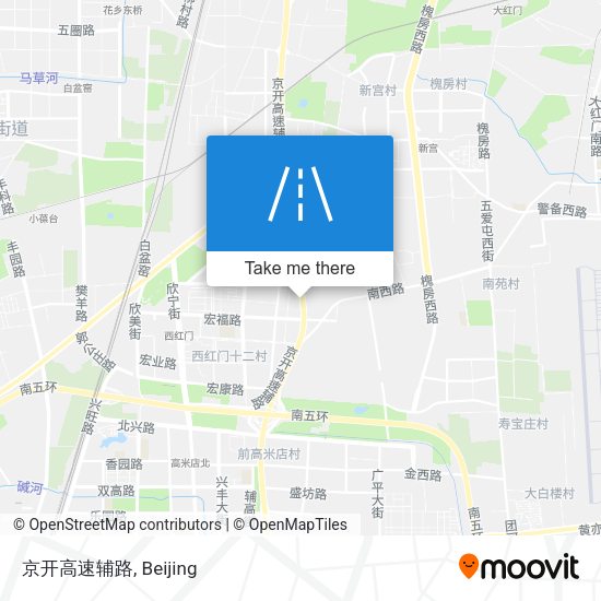 京开高速辅路 map