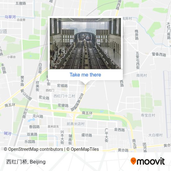西红门桥 map
