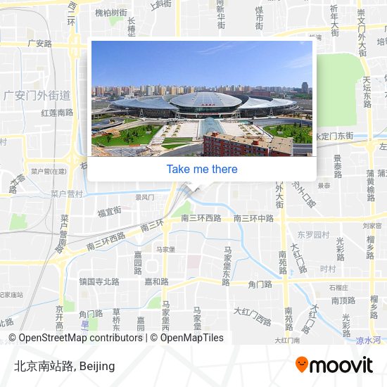 北京南站路 map