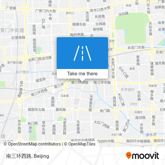 南三环西路 map