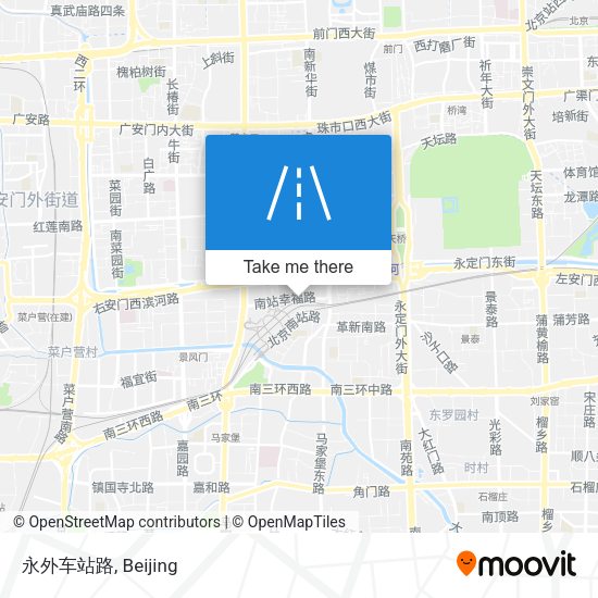 永外车站路 map