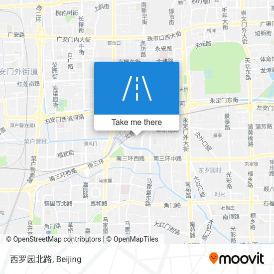 西罗园北路 map