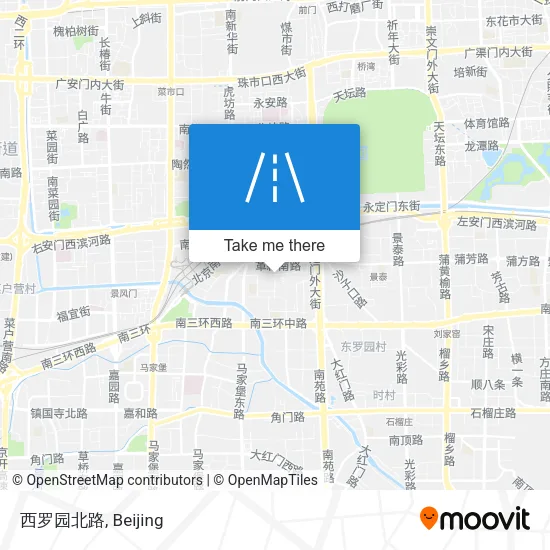 西罗园北路 map