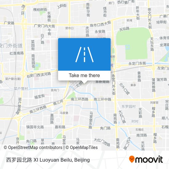 西罗园北路 XI Luoyuan Beilu map
