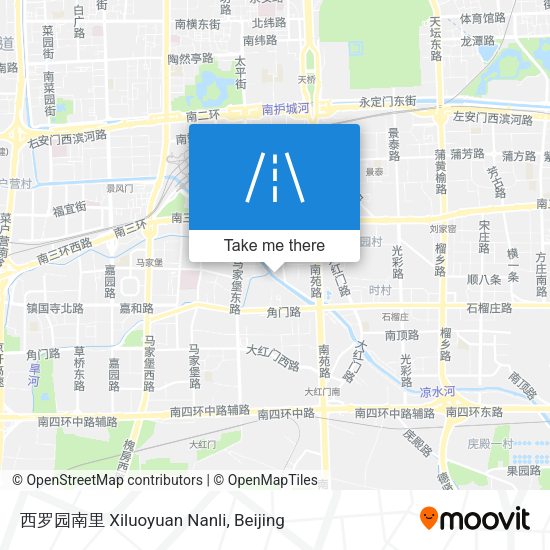西罗园南里 Xiluoyuan Nanli map
