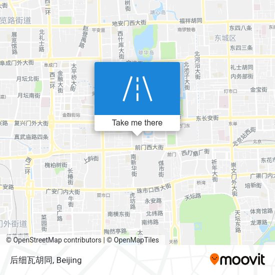 后细瓦胡同 map