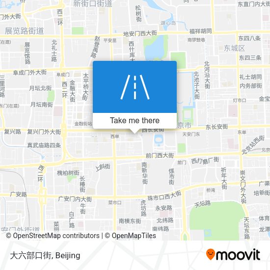 大六部口街 map