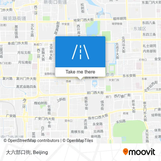 大六部口街 map