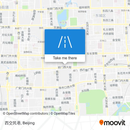 西交民巷 map