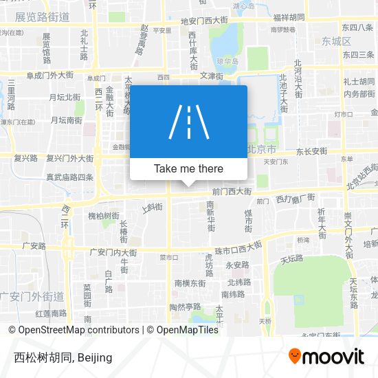 西松树胡同 map