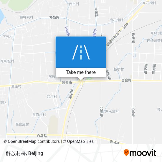 解放村桥 map