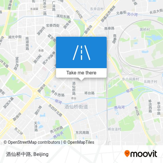 酒仙桥中路 map