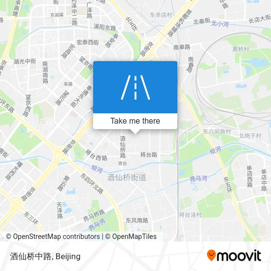 酒仙桥中路 map