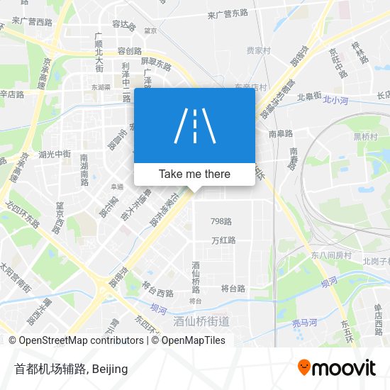 首都机场辅路 map