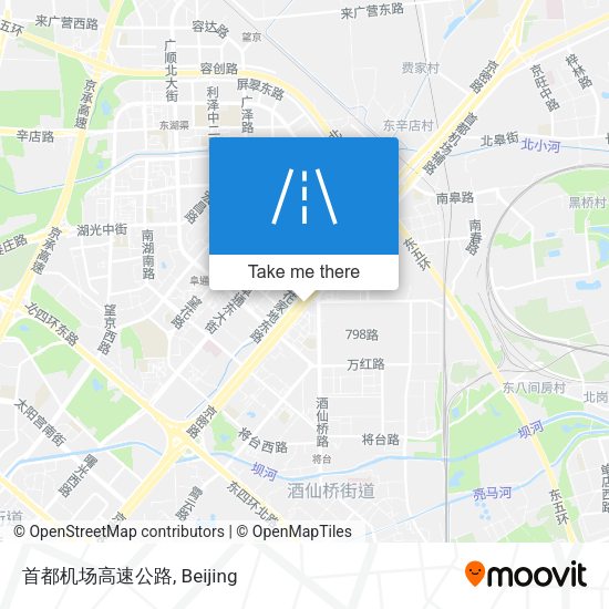 首都机场高速公路 map