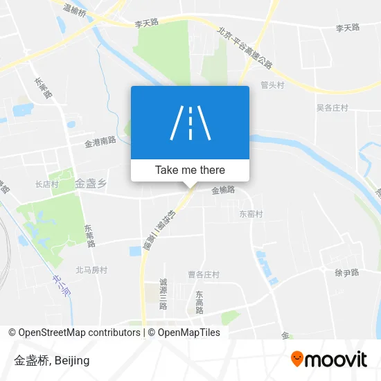 金盏桥 map