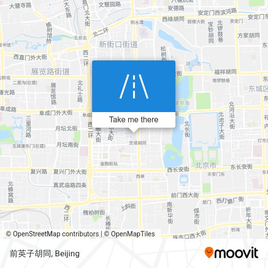 前英子胡同 map