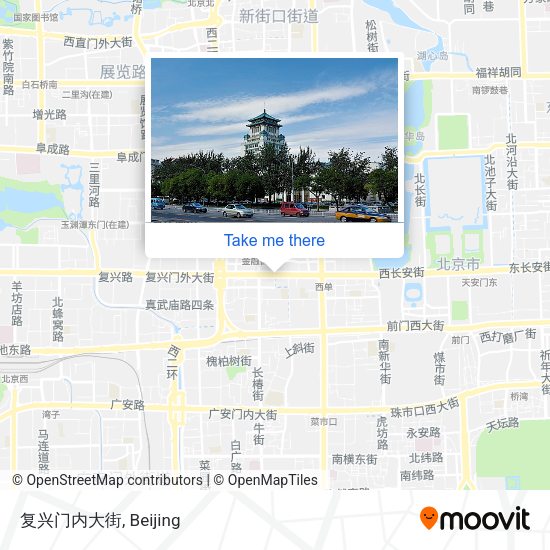 复兴门内大街 map