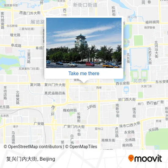 复兴门内大街 map