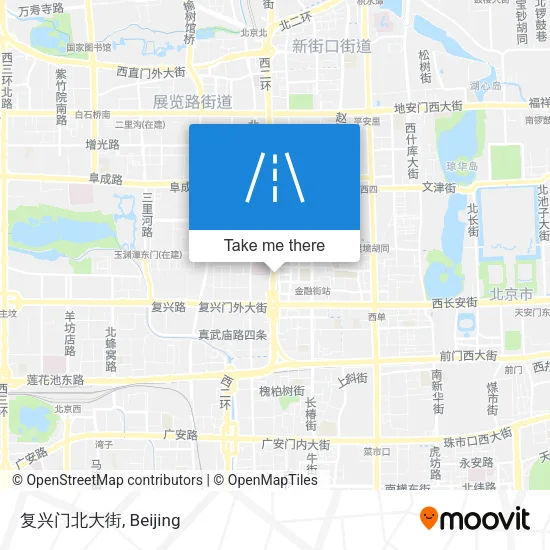 复兴门北大街 map