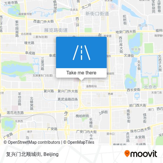 复兴门北顺城街 map